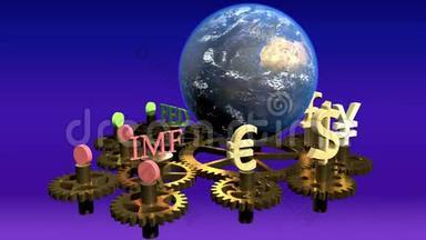 全球金融理念，全球商业背景，金融拼贴，金融理念，金融市场..